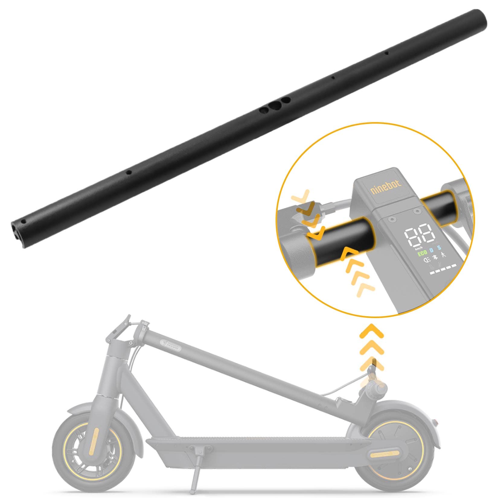 Felixstory Scooter-Lenker-Handlauf-Wasserhahn-Set, kompatibel mit Ninebot Max G30P G30LP G30D Xiaomi M365 / m365 Pro/Pro 2 / 1S / Lite, Lenker aus Aluminiumlegierung, exklusives Zubehör Felixstory Scooter-Lenker-Handlauf-Wasserhahn-Set, kompatibel mit Ninebot Max G30P G30LP G30D Xiaomi M365 / m365 Pro/Pro 2 / 1S / Lite, Lenker aus Aluminiumlegierung, exklusives Zubehör von Felixstory