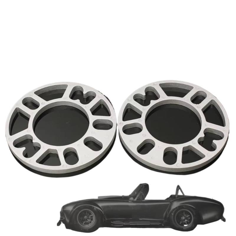 Autos Spurverbreiterungen 2PCS 3/5/8/10mm Dicke Universal Aluminium Legierung 4 Und 5 Lug Rad Spacer dichtung Für Auto Auto Distanzscheiben Set(2piece 5MM) von Feoosvx