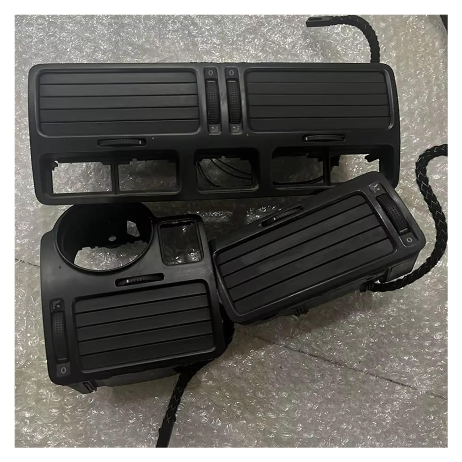 Feoosvx Klimaanlage Lüftungsdüse FÜR MK4 Für Golf 4 1J1819710B Instrument Air Outlet Zentrale Klimaanlage Air Outlet Autoklimaanlage Gitter(3 x) von Feoosvx