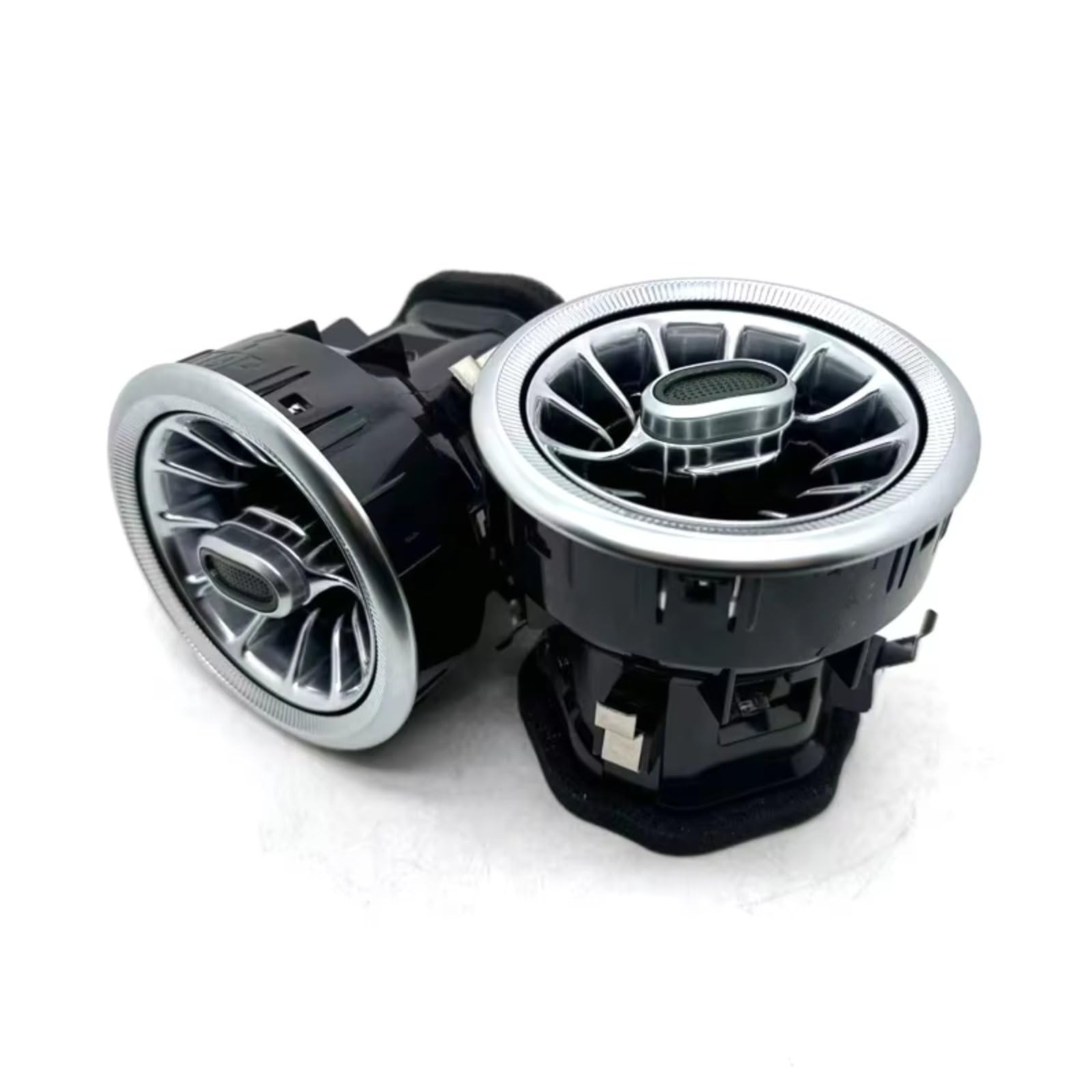 Feoosvx Klimaanlage Lüftungsdüse Für Benz V-Klasse W447 Für Vito A4478308502 Refit Auto Front Interior Dashboard A/C Air Outlet Turbo Klimaanlage Vent Autoklimaanlage Gitter(2 X All Silver) von Feoosvx