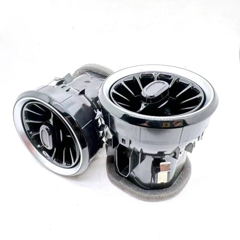 Feoosvx Klimaanlage Lüftungsdüse Für Benz V-Klasse W447 Für Vito A4478308502 Refit Auto Front Interior Dashboard A/C Air Outlet Turbo Klimaanlage Vent Autoklimaanlage Gitter(2 X Silver Circle) von Feoosvx