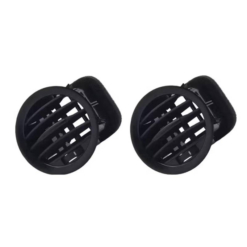 Feoosvx Klimaanlage Lüftungsdüse Für Opel Für ADAM Für Corsa D Für MK3 Für Vauxhall 13417363 2201099 Schwarz/Chrom A/C Air Vent Abdeckung Outlet Grille Autoklimaanlage Gitter(2 X Black) von Feoosvx
