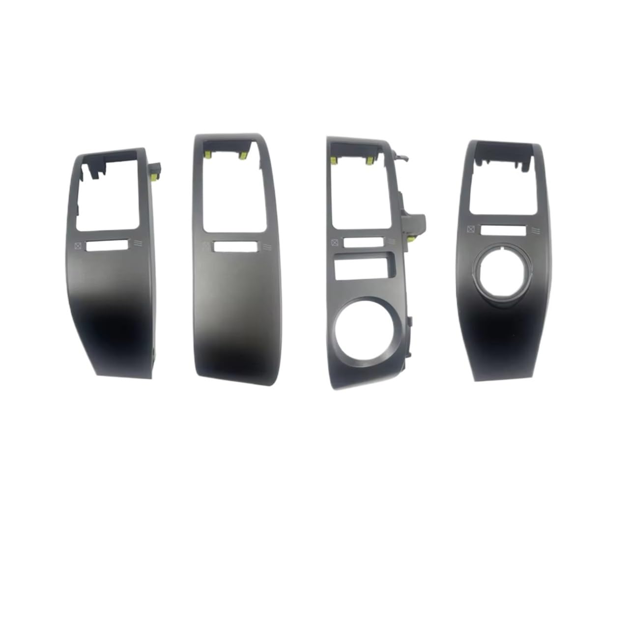 Feoosvx Klimaanlage Lüftungsdüse Für Prius 2004-2009 Klimaanlage Steckdose Panel Abdeckung Chrom RHD Dashboard Air Vents Trim Rahmen Autoklimaanlage Gitter(A B C D) von Feoosvx