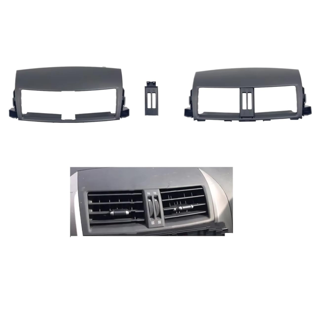 Klimaanlage Lüftungsdüse Für Toyota Für RAV4 2006 2007 2008 2009 2010 2011 2012 A/C Klimaanlage Outlet Rahmen Vents Air Vent Panel Abdeckung Autoklimaanlage Gitter(Frame A) von Feoosvx