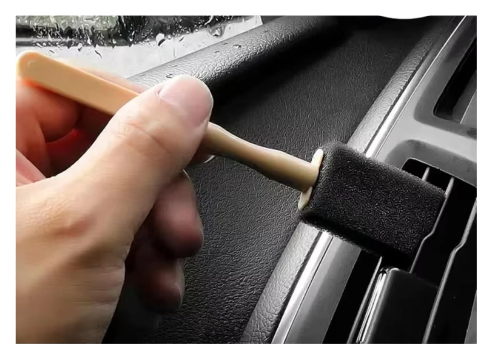Klimaanlage Lüftungsdüse Für VW Für Touran Für Caddy 2004-2015 Klimaanlage A/C Air Vent Outlet 1TD819203 Auto Klimaanlage Hinten Vent Autoklimaanlage Gitter(Brush 2) von Feoosvx