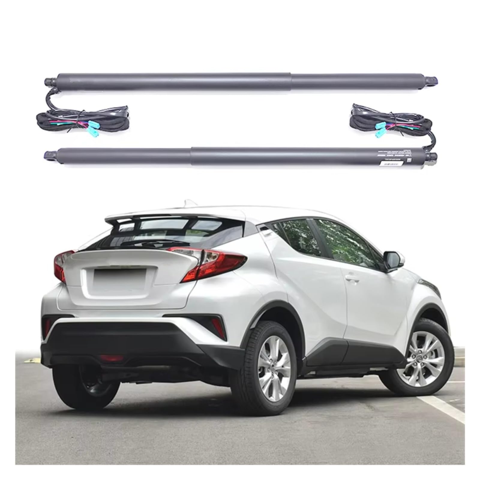 Kofferraum-Gasfeder Für Toyota Für CHR 2017 + Kick Sensor Fernbedienung Auto Teile Elektrische Schwanz Tor Lift Gasfeder Dämpfer Heckklappe(Add Foot Sensor) von Feoosvx