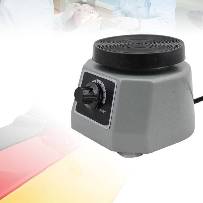 Dental Oszillator,Grau Dental Vibrator 220V 100W Gipsrüttler Runder Vibrator Shaker Oszillator Lab Ausrüstung für Zahnärzte von Fermoirper