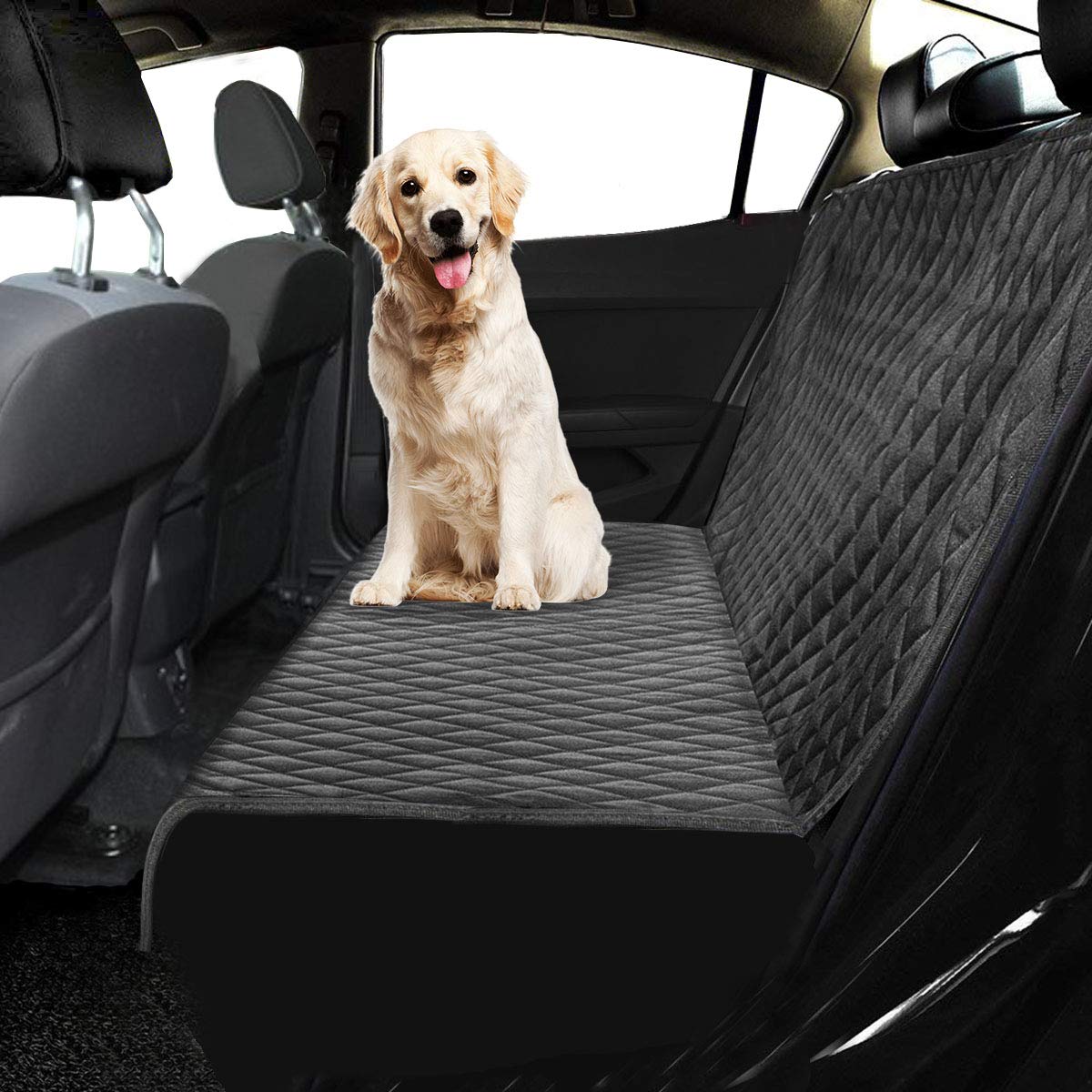 Auto Hundedecke Gepolstert für den Rücksitz & Kofferraum, Autoschondecke für Hunde, Hunde Autodecke Simple Klein [115] von Ferocity