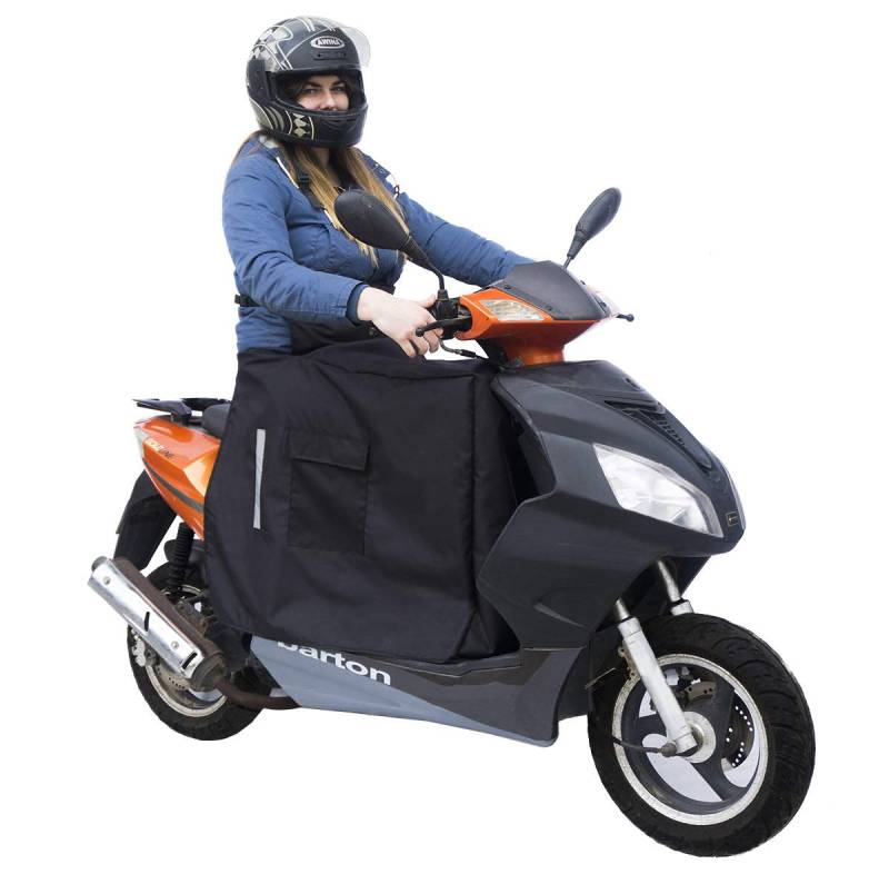 Beinschutz mit Winter-Fleece für Motorroller Roller Fahrrad Regenschutz Wetterschutz Abdeck-Nässeschutz-Plane Beindecke [088] von Ferocity