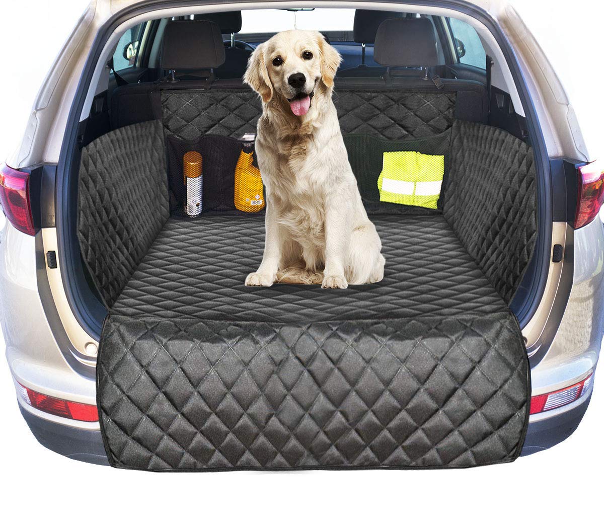 Ferocity Kofferraumschutz mit Ladekantenschutz, Auto Hundedecke Gepolstert für Kofferraum, Autoschondecke für Hunde, Hunde Autodecke für den Kofferraum Gesteppt [115] von Ferocity