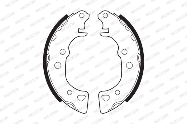 Bremsbackensatz Hinterachse Ferodo FSB232 von Ferodo