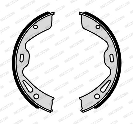 Bremsbackensatz Hinterachse Ferodo FSB4305 von Ferodo
