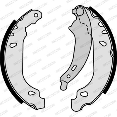 Bremsbackensatz Hinterachse Ferodo FSB584 Bremsbackensatz Hinterachse Ferodo FSB584 von Ferodo