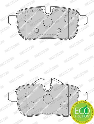 Bremsbelagsatz, Scheibenbremse Hinterachse Ferodo FDB4401 Bremsbelagsatz, Scheibenbremse Hinterachse Ferodo FDB4401 von Ferodo