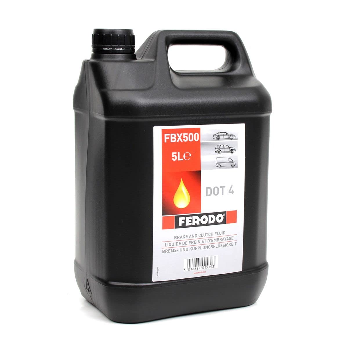 Bremsflüssigkeit DOT 4 FERODO FBX500, 5 Liter von Ferodo