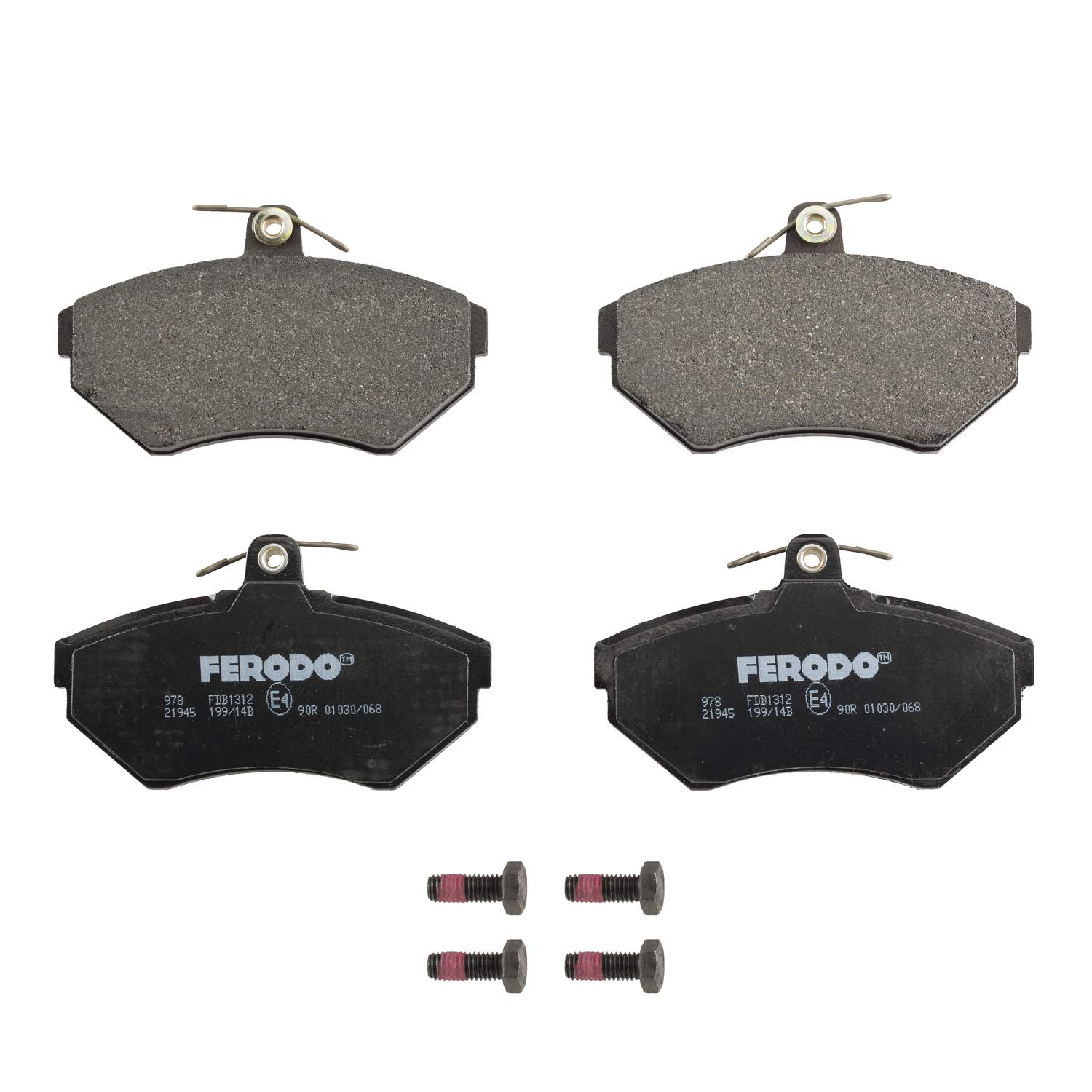 Ferodo FDB1312 PREMIER Bremsbelagsatz, Scheibenbremse - (4-teilig) - (4 Stück) von Ferodo