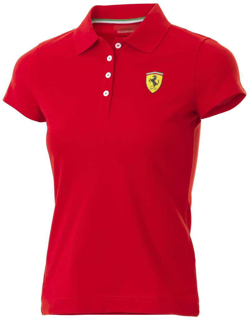 Ferrari Damen Shirt Polo, Rot, L von Ferrari
