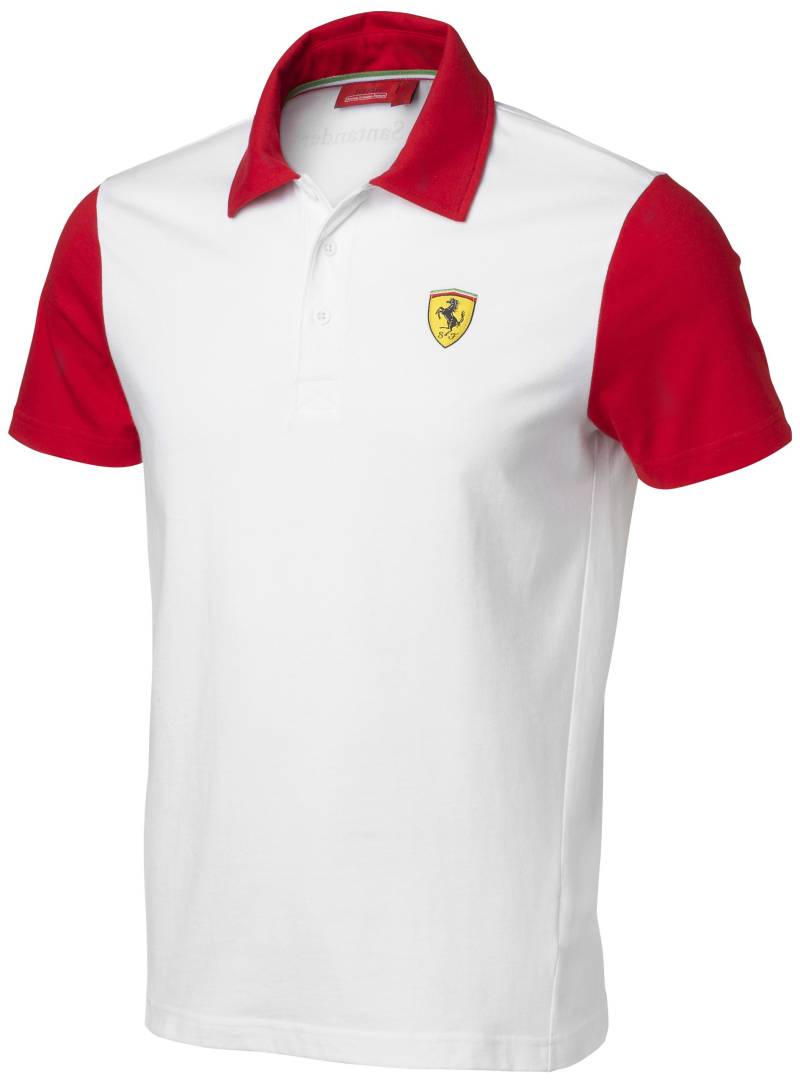 Ferrari Herren Shirt Alonso Block Polo, Weiß, M Ferrari Herren Shirt Alonso Block Polo, Weiß, M von Ferrari