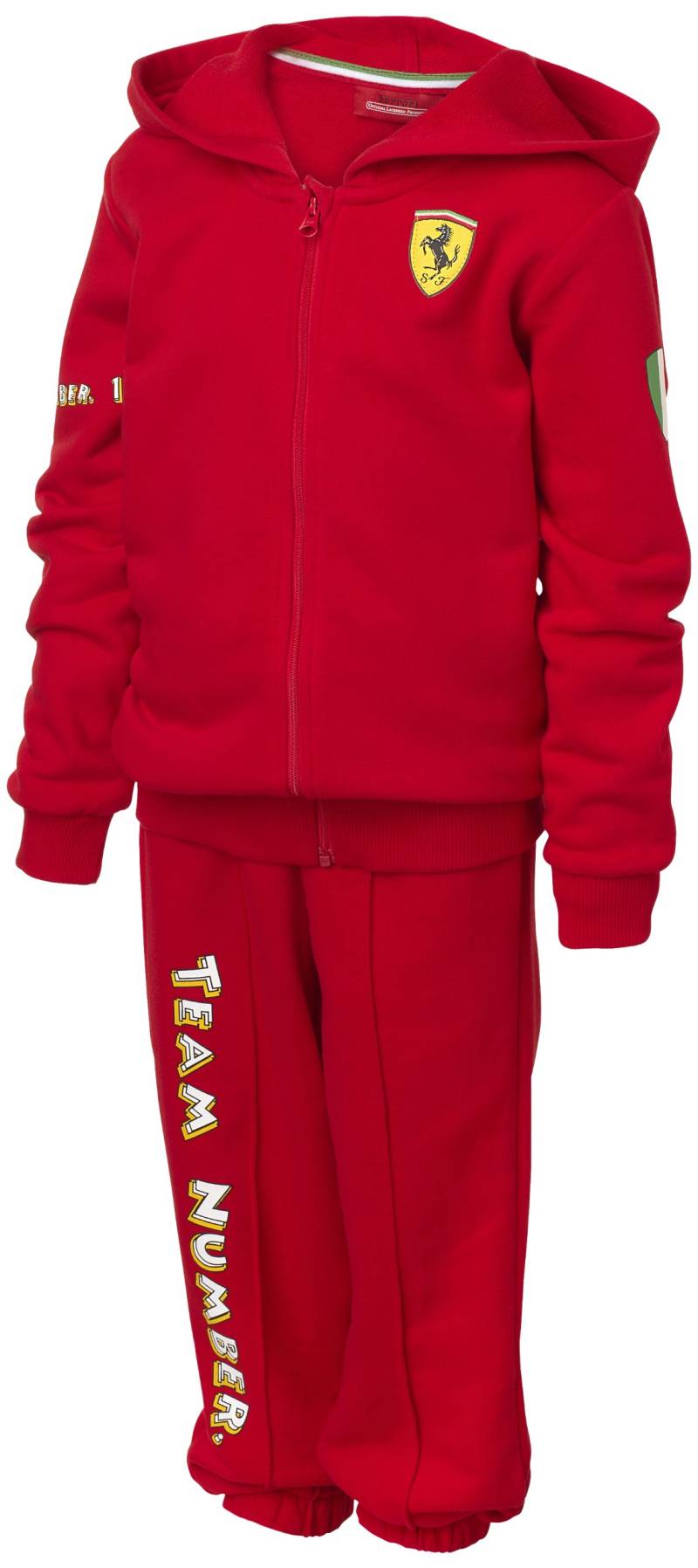 Ferrari Kinder Kids Jogger Tracksuit, Rot, XXS von Ferrari