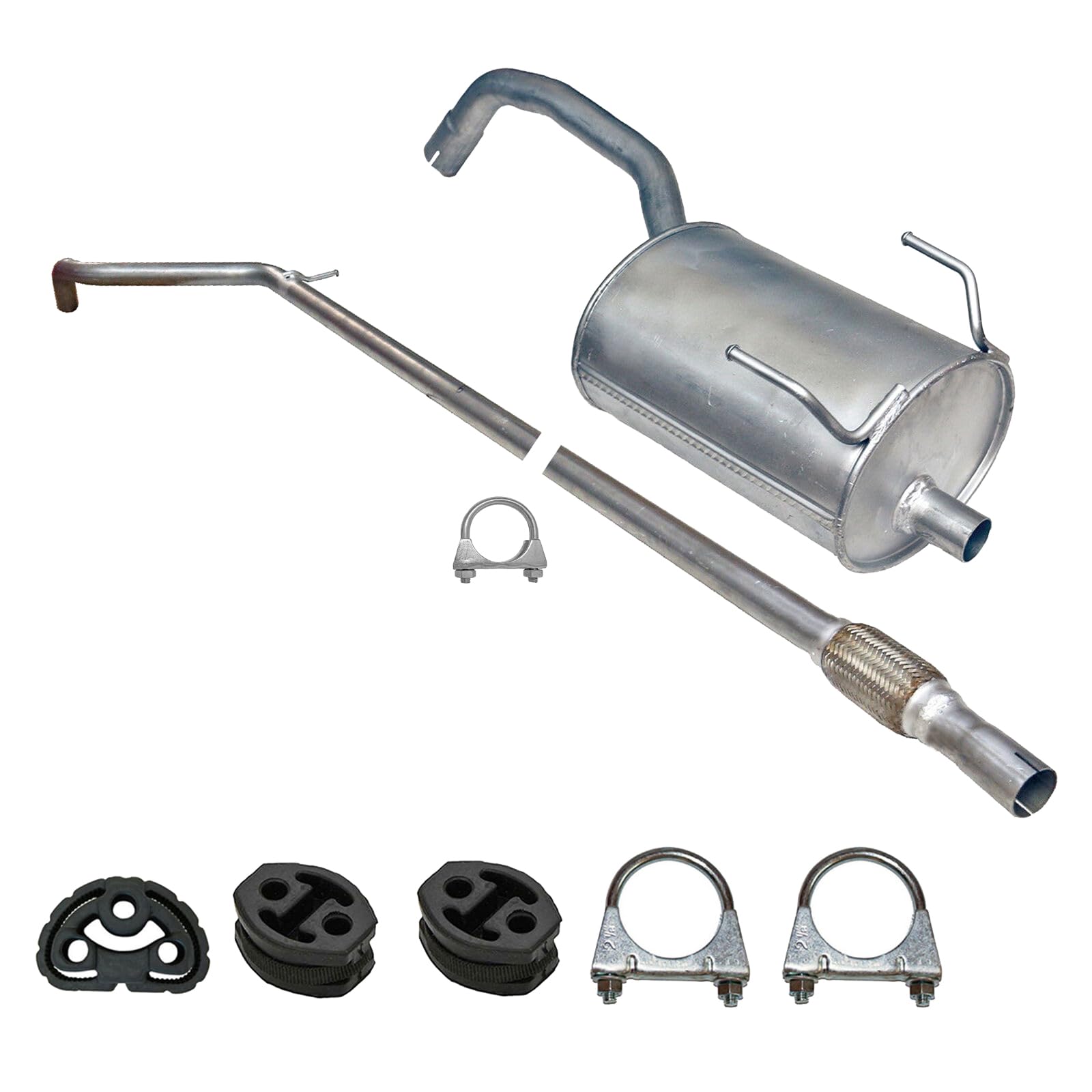 Ferroz Export Ersatz für Fiat Panda 169 Auspuff Mittelrohr+Endtopf 1.1, 1.2 ab 2003 Ferroz Export Ersatz für Fiat Panda 169 Auspuff Mittelrohr+Endtopf 1.1, 1.2 ab 2003 von Ferroz Export