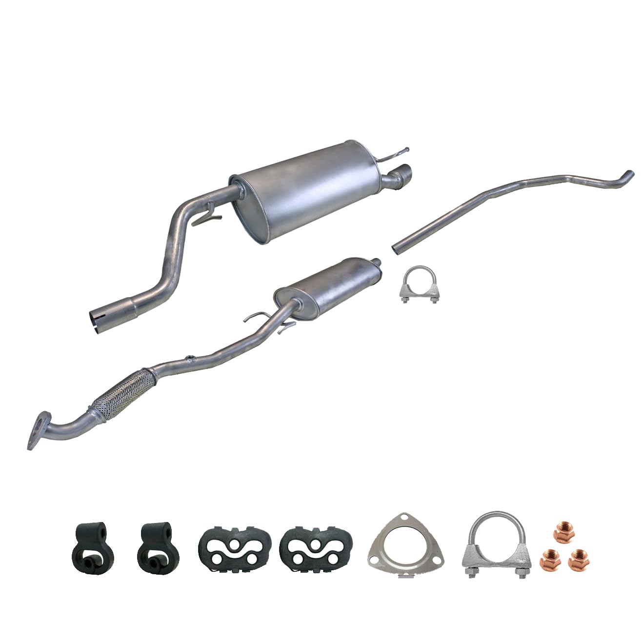 Ferroz Export Ersatz für Komplette Auspuffanlage ab Kat Opel Corsa D 1.4 Flexrohr 2009-2014 + Montagesatz Ferroz Export Ersatz für Komplette Auspuffanlage ab Kat Opel Corsa D 1.4 Flexrohr 2009-2014 + Montagesatz von Ferroz Export