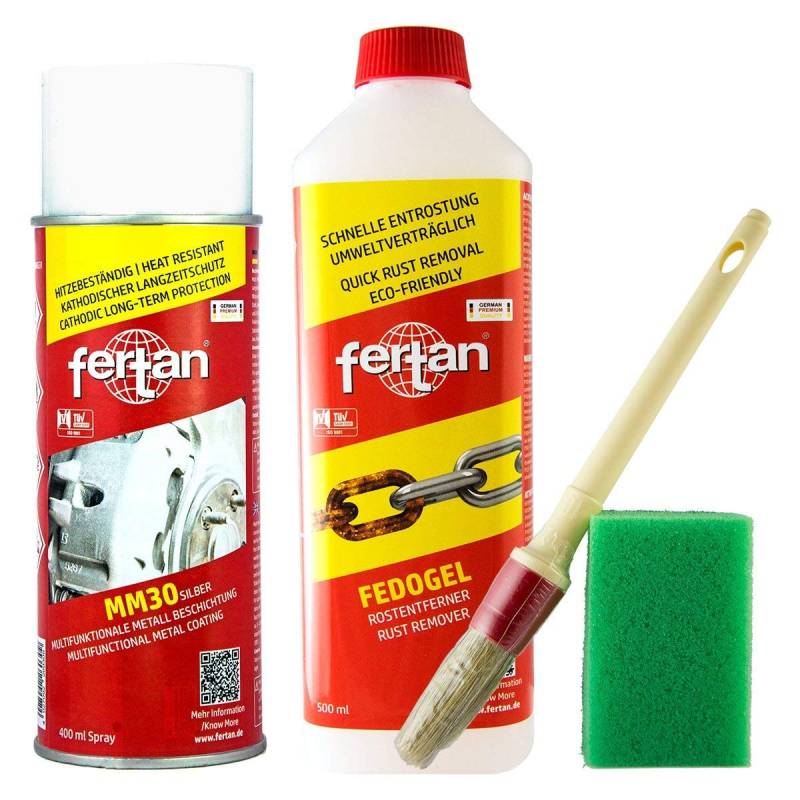 Fertan Bremsen-Kit FeDOGEL+ MM30+ Pinsel+ Schwamm (44,30/l) von Fertan