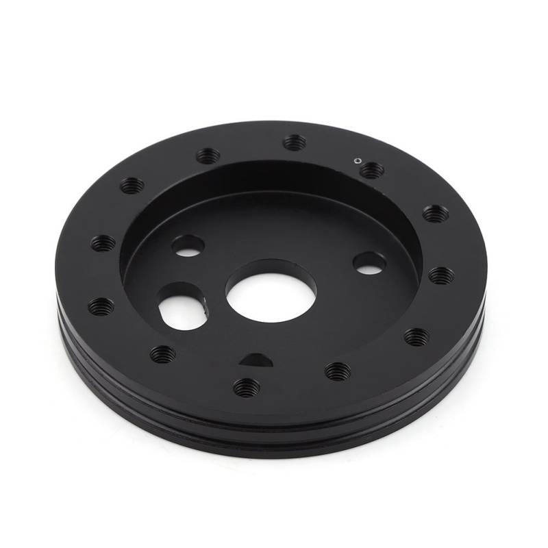 1/2 Zoll Polierter Spurverbreiterung aus Billet-Aluminium, Erhöhte Lenkradnabe, Passend für 6-Loch Grant Forever Superior 3,5 Zoll Außendurchmesser (Schwarz) von Fesjoy