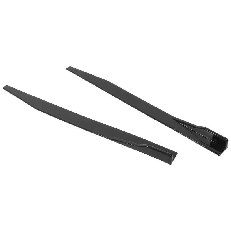 2 Stück Glänzend Schwarze Seitenschweller-Splitter Fürs Auto, 120 Cm Universeller Lip-Winglet-Diffusor für Verbesserte Aerodynamik mit Weichem Polypropylen-Material und von Fesjoy