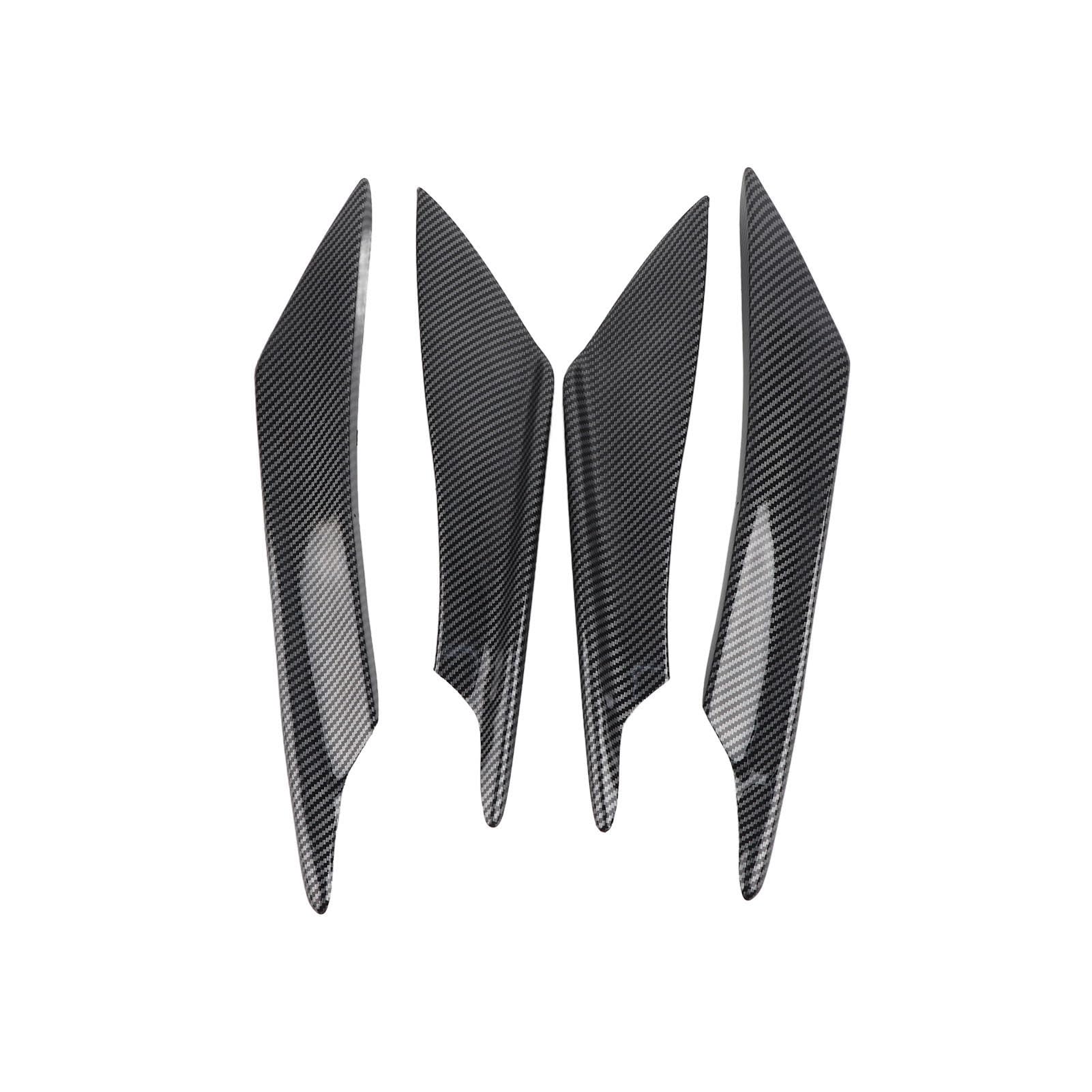AMIHIS 4PCS CAR Spoiler, Vordere Stoßstange Lip Splitter Flossen, Einschließlich Universeller Einrichtungen, für die Meisten Autos (Wassertransferkohlenstoffmuster) von Fesjoy