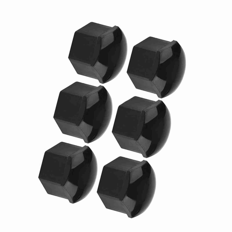 Anti -Diebstahl -Autorad -Hub -Schraubenbedeckungskappen, 20 -pcs -Schutzkappe mit Nylonclip für 17 -mm -Radschrauben (Schwarz) von Fesjoy