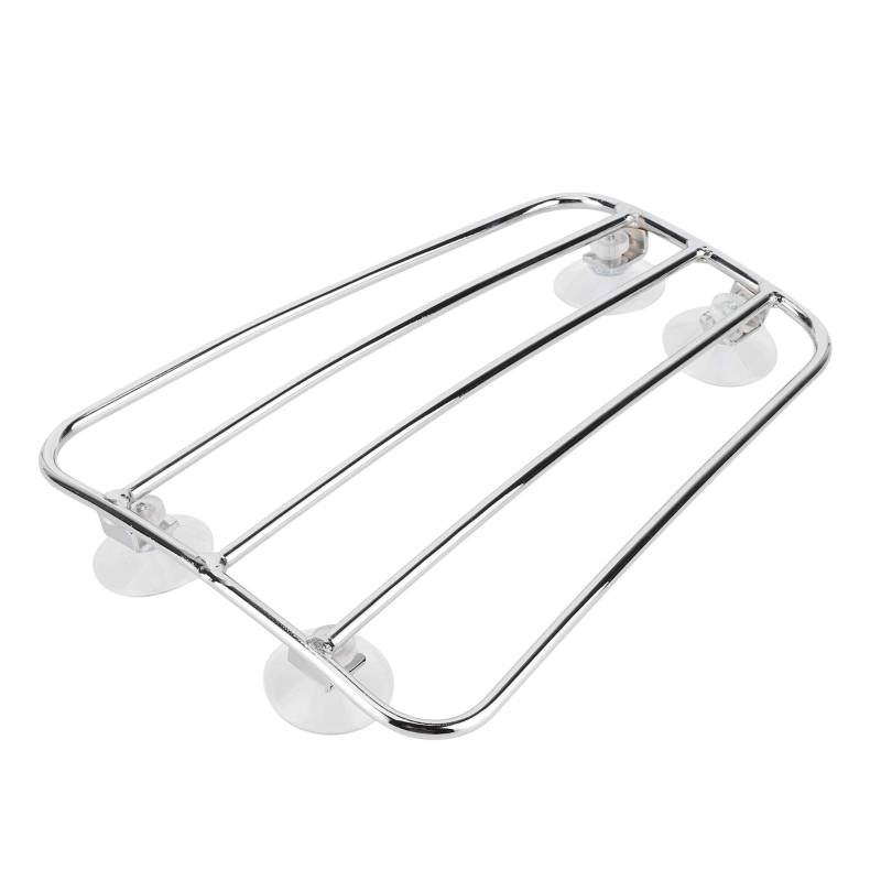 -Gepäckträger, Retro -Stil, Hochwertiger Metall, Saugnapfbecher, Ausziehbare Ladungsplattform, Universelle Klammer, Robuste und Robuste, Feine Arbeit, Glattes Erscheinungsbild (B von Fesjoy