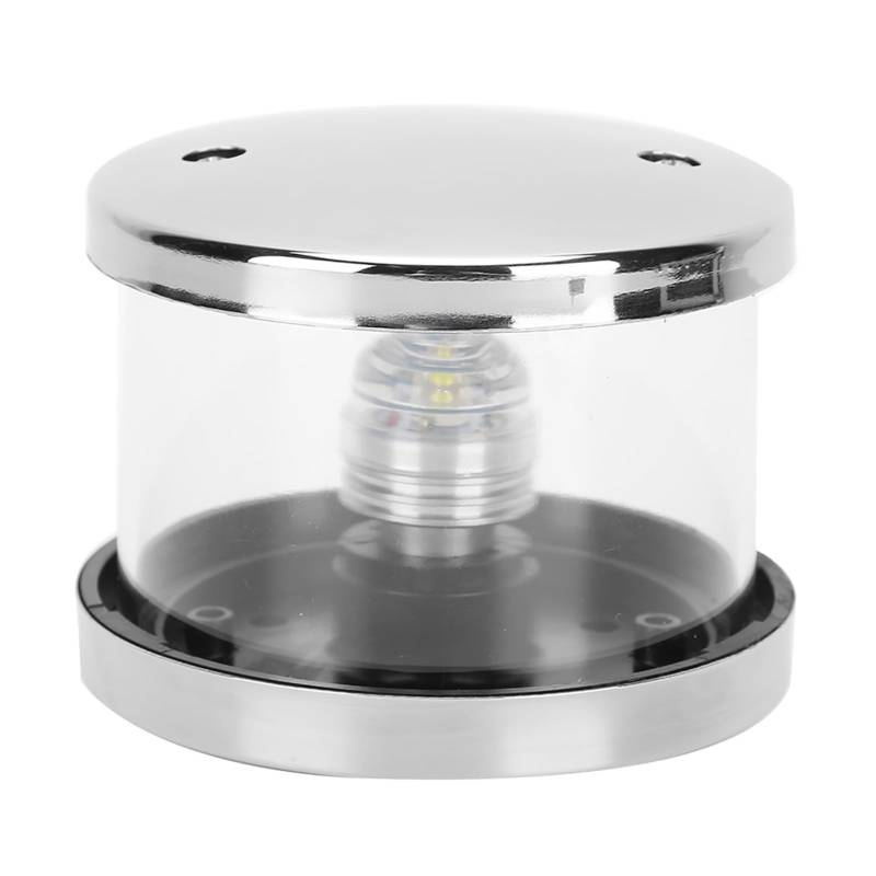 LED Marine Navigation Light, IP66-Signallampe Allround LED-Boot Yacht Light mit 3W DC 12V-24 V, Bestehend aus Hochwertigem Edelstahl + PA + PC-Material, Geeignet für die von Fesjoy