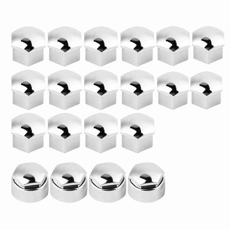 Radmutter Rand Abdeckung Anti -Diebstahl -Schutz Exquisites Erscheinungsbild ABS Material Schwarz Silbergrau 20 Stück aus Hochwertigem ABS -Material, das für die Ursprüngliche von Fesjoy