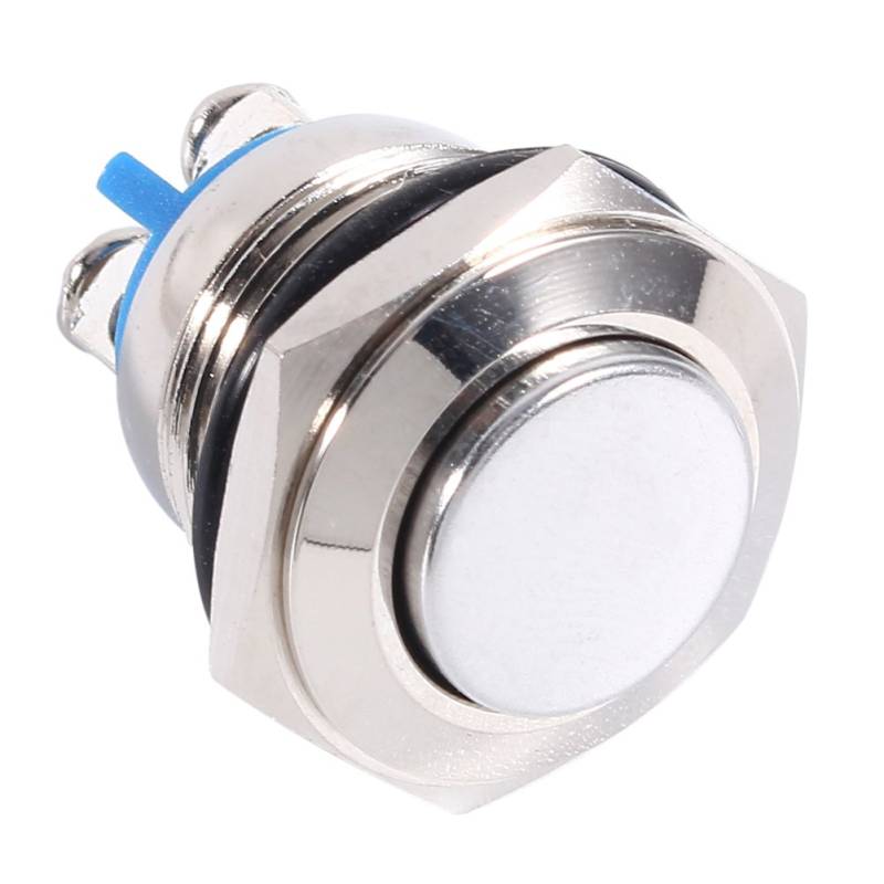 Wasserdicht, Schockdesticht, Robuster 12 -V -16 -mm -Autom Momentan -Metall -Druckknopf auf Off -Schalter Silber mit Stabiler Leistung für Elektromagnetische Starter von Fesjoy
