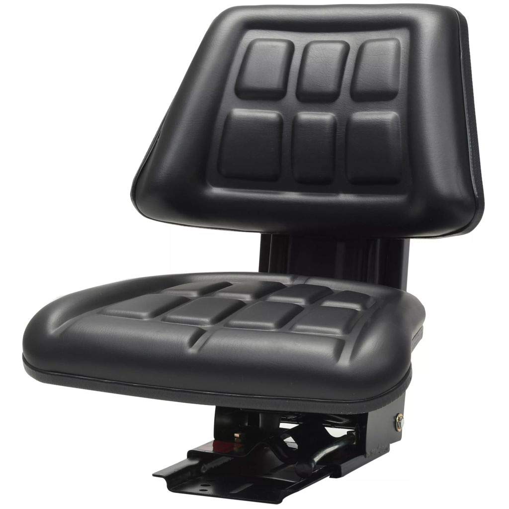 Festnight Traktorsitz mit Federung Basis 5-Fach Winkelverstellbar Schwarz 48 x 50 x 59 cm passend für Gewichtsbereich 50-130 kg von Festnight