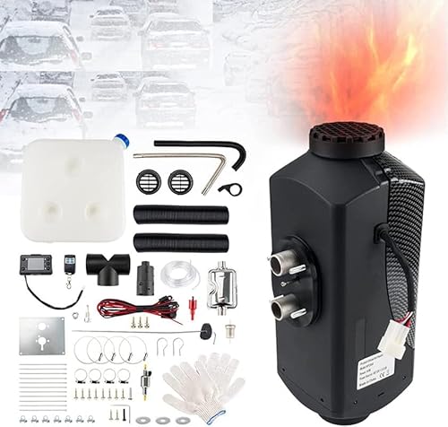 Fesuda 12V Standheizung Diesel, 5KW Diesel Lufterhitzer, Luftheizung Air Diesel Diesel Standheizung Lufterhitzer mit LCD-Display & Fernbedienung, für Auto RV Boote LKW Wohnmobil Bus von Fesuda