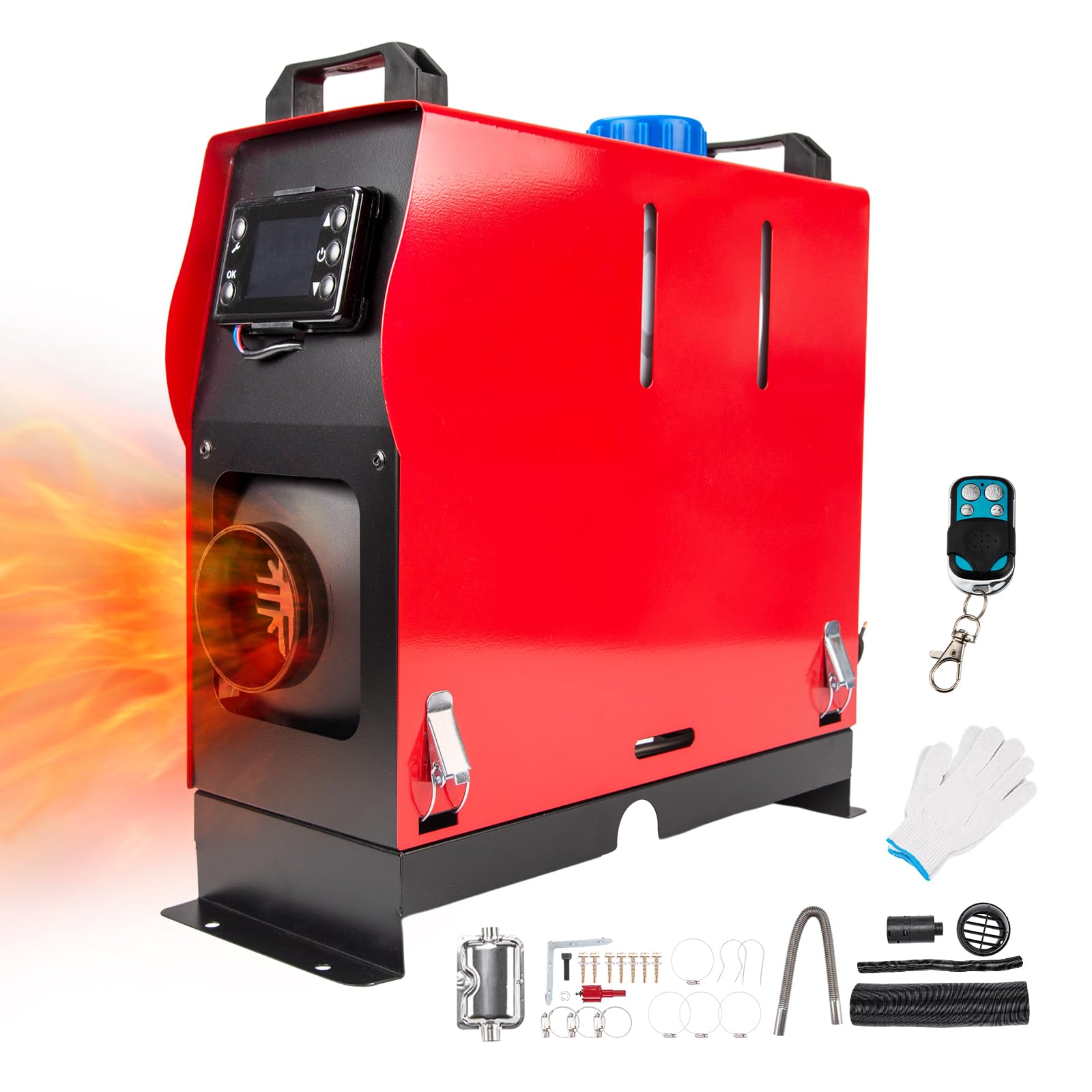 Diesel Standheizung, 12V 5KW Dieselheizung Luft Standheizung mit Schalldämpfer LCD Schalter, 1 Luftauslass Diesel Lufterhitzer Einteilig für Auto RV Boote LKW Wohnmobil Bus Diesel Standheizung, 12V 5KW Dieselheizung Luft Standheizung mit Schalldämpfer LCD Schalter, 1 Luftauslass Diesel Lufterhitzer Einteilig für Auto RV Boote LKW Wohnmobil Bus von Fesuda
