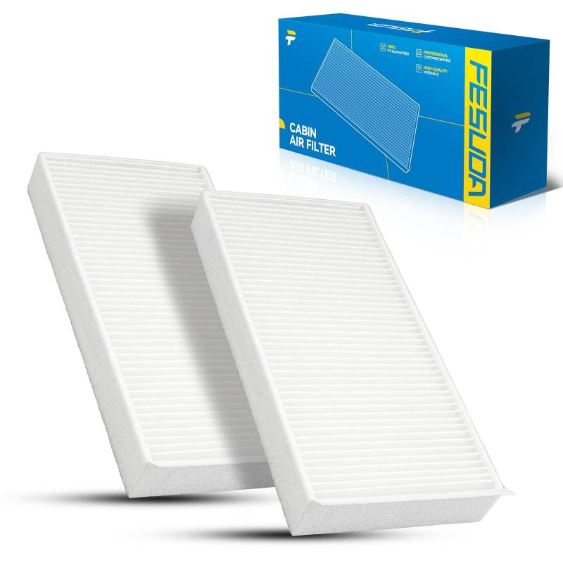 Fesuda Innenraumfilter, 2PCS Pollenfilter für X1 (F48) sDrive/xDrive (1976-2020), MINI Convertible (F57)/Clubman (F54) (1981-2016), OE CU23005-2 von Fesuda