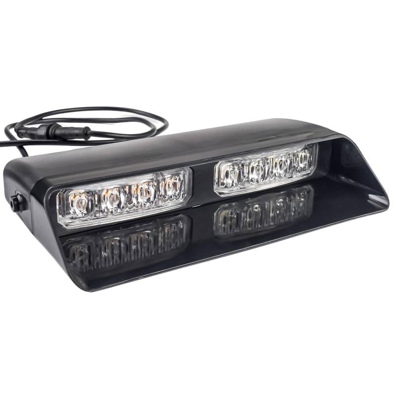 Fesuda LED Rundumleuchte Blitzleuchte Warnleuchte Magnetische Notfallblinklampe Wiederherstellungswarnung Gelb und Weiß Lichte Warnleuchte WL-52026D von Fesuda
