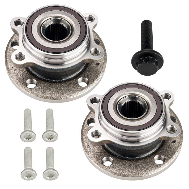 Fesuda Radlager Radnabe VKBA6623 2PCS Radlagersatz für VW Caddy/Golf/Tiguan/Touran 2003-2017, Audi A3/A3 Convertible/A3 Sportback/Q3 2003-2018 von Fesuda