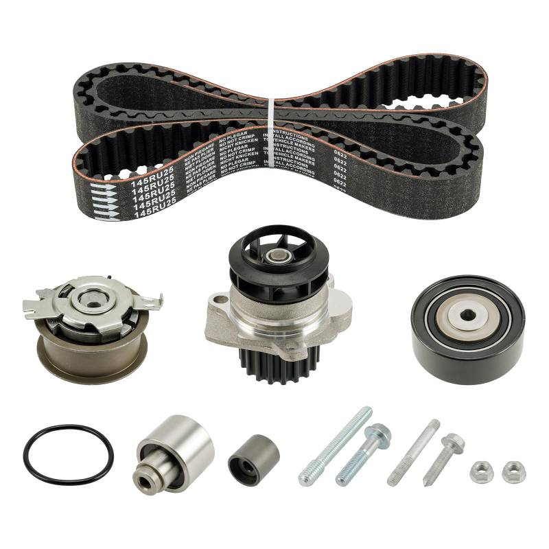 Fesuda WK3039 Wasserpumpe + Zahnriemensatz Passend für VW Tiguan/Golf/Polo V (2009-2015), A4 B8/Q5/Q3/A3 Sportback/A6 C7 Avant (2006-2013) von Fesuda