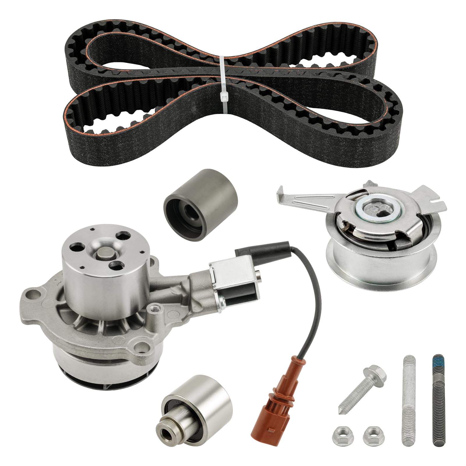 Fesuda Wasserpumpe + Zahnriemensatz, ZK1066, Passend für Audi A3/A3 Sportback/A4 B8/Q3/Q5 (2003-2015), VW Caddy/Golf/Passat/Polo/Tiguan (2008-2015) von Fesuda