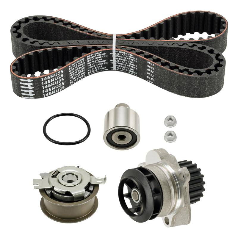 Fesuda Wasserpumpe + Zahnriemensatz WK3016 – Passend für VW/Passat/Sharan/Golf (2005-2010), Audi A3 Sportback/A4 B6/A4 B7/A3 (2000-2008) von Fesuda