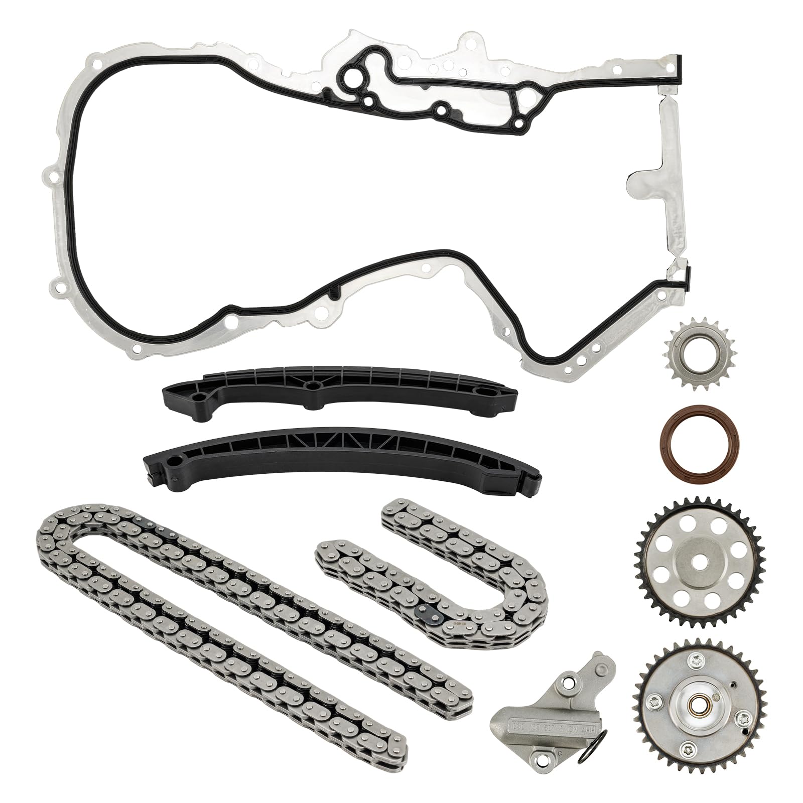 Fesuda Zahnriemensatz -Passend für VW Golf/Tiguan/Scirocco (2003-2018), A1/A3/A3 Sportback (2003-2015), II (2007-2013), OE KT1004 von Fesuda