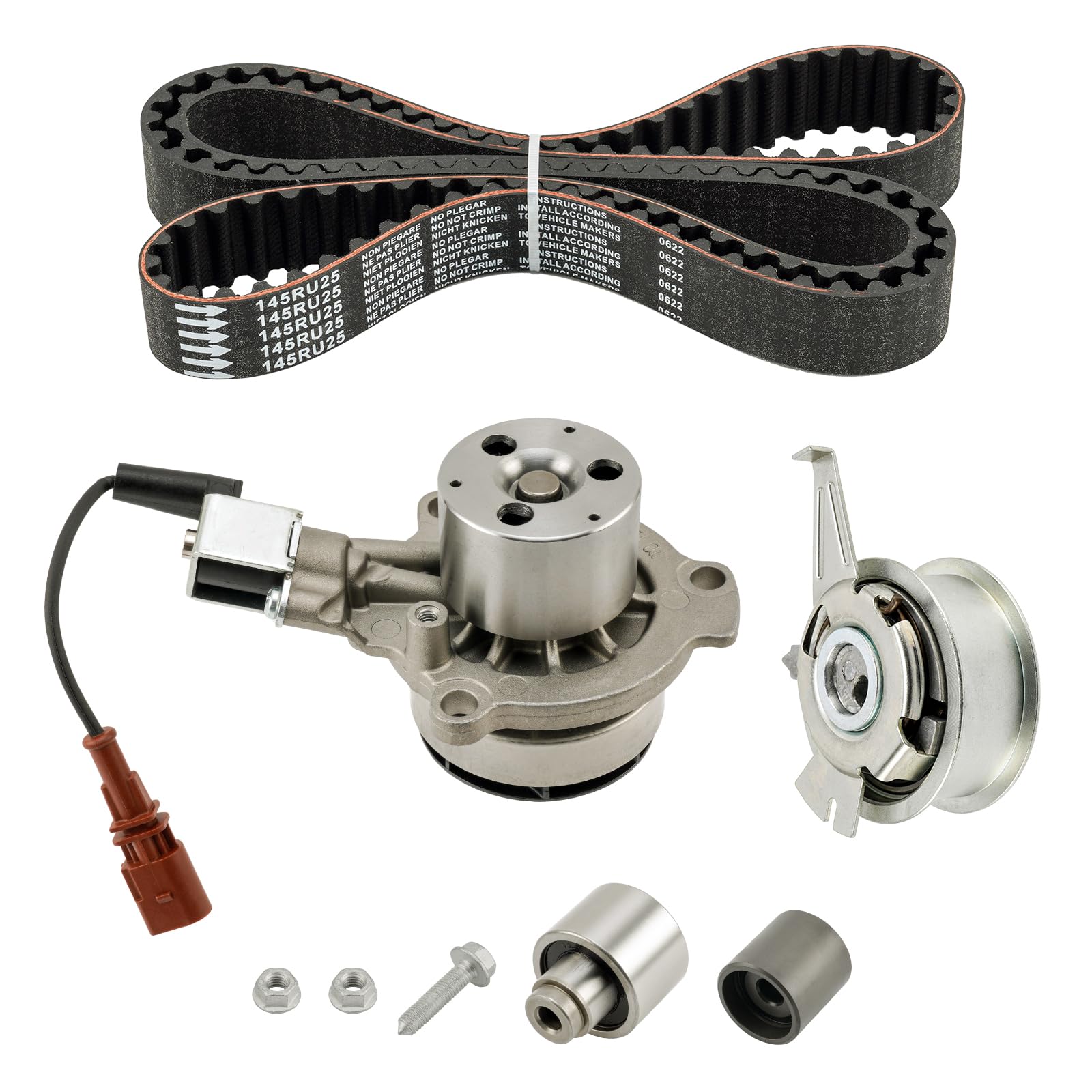 Fesuda Zahnriemensatz mit Wasserpumpe -Passend für VW Passat/Golf/Tiguan (2010-2020), III (2012-2017), A4 B9 Avant(2015-2018), OE WK3099 von Fesuda