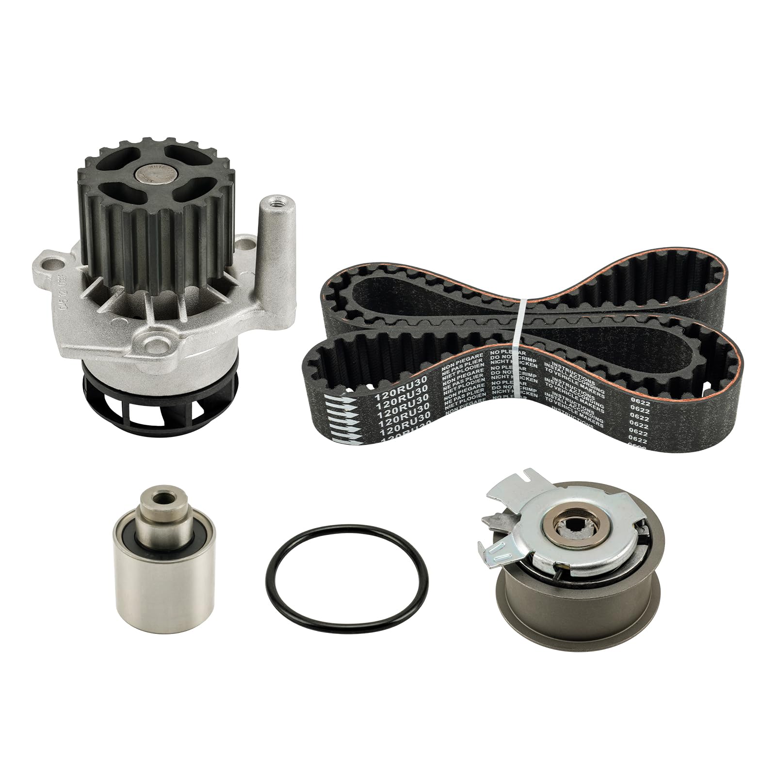 Fesuda Zahnriemensatz mit Wasserpumpe-WK3017 - Passend für VW Golf V/ (2001-2010), A3 (8P1) 1.9 TDI (2003-2010), Seat Leon (1P1) (2005-2010) von Fesuda