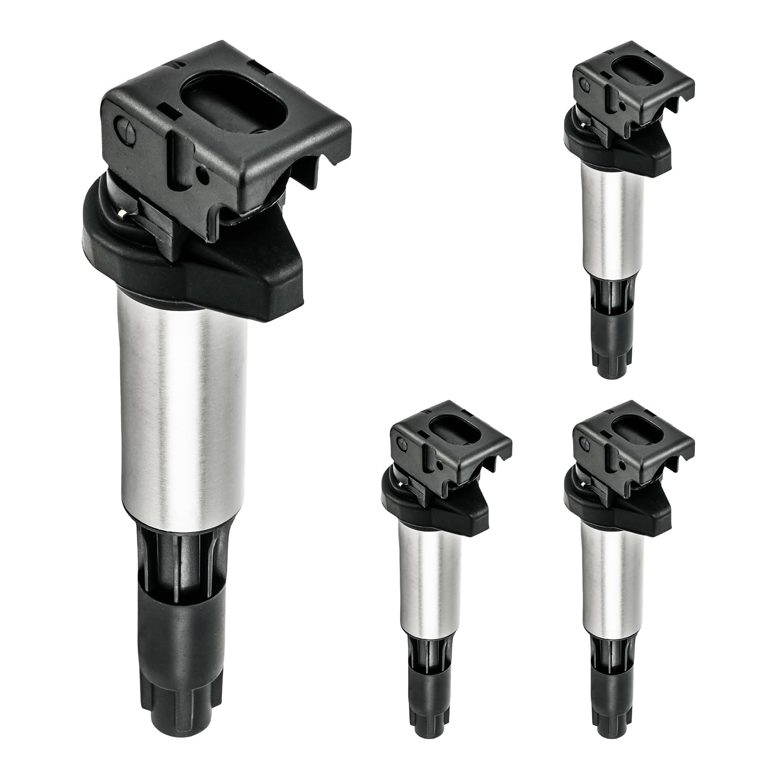 Fesuda Zündspule-4 Stück-Zündmodule kompatibel mit 1er/2er Coupe/3er Compact/3er Cabrio/3er Coupe/3er Touring/3er/5er/X1/X5 (2000-2015), 880107 von Fesuda