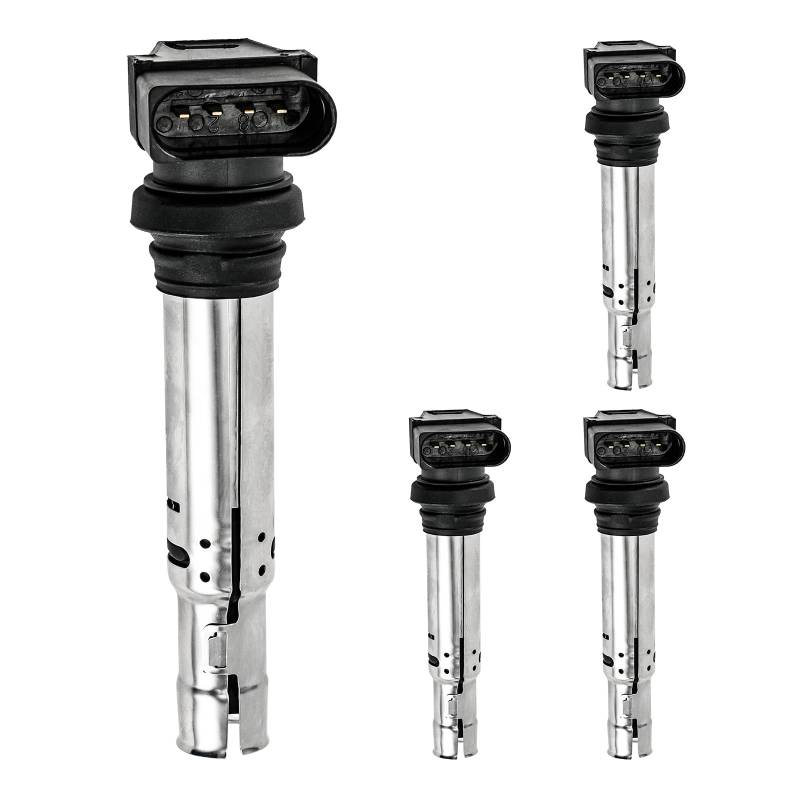 Fesuda Zündspule-4 Stück-Zündmodule passend für Fabia/Octavia/Roomster (2003-2015), VW Golf/Passat/Polo/Tiguan (1998-2018), 20117 von Fesuda