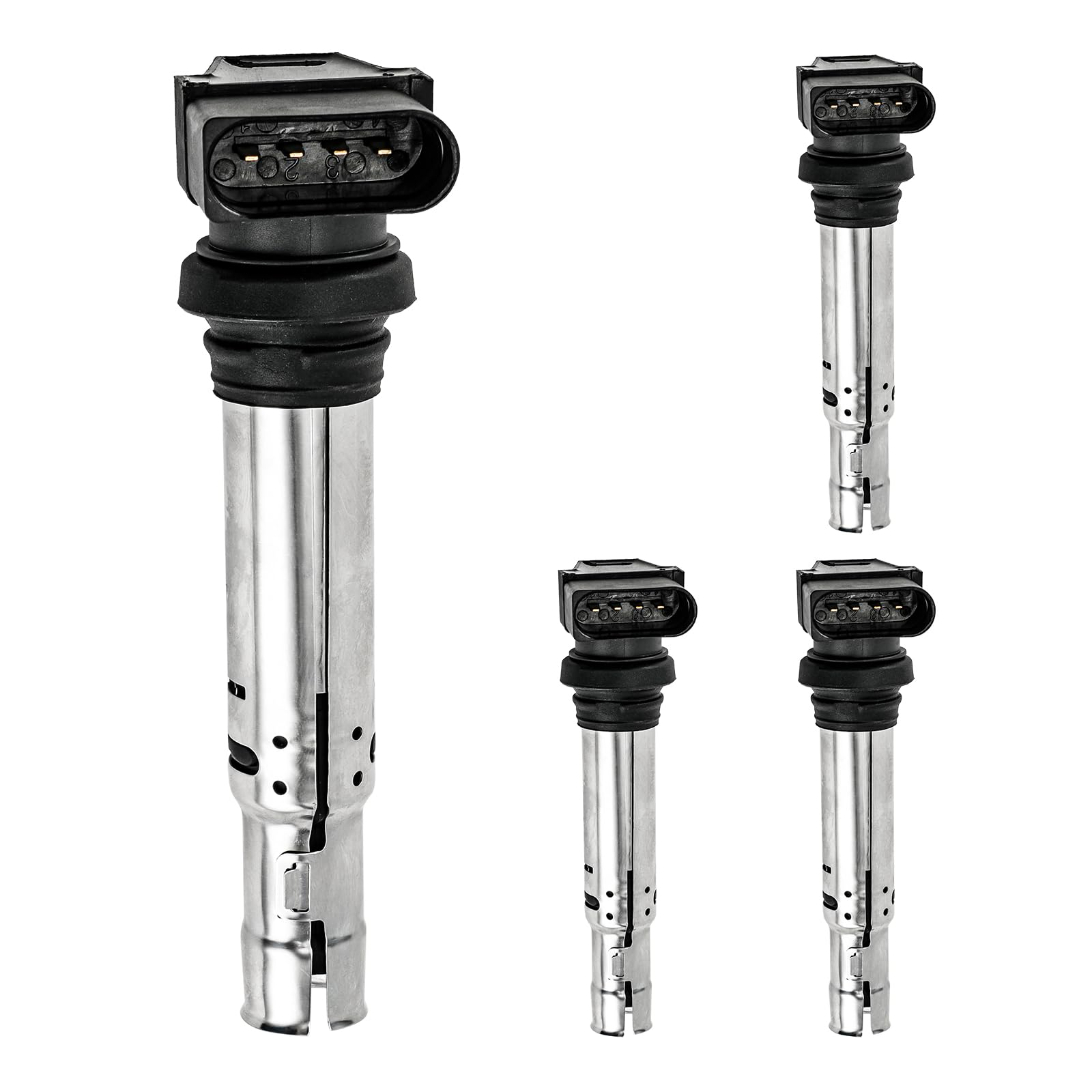 Fesuda Zündspule-4 Stück-Zündmodule passend für Fabia/Octavia/Roomster (2003-2015), VW Golf/Passat/Polo/Tiguan (1998-2018), OE 20117 von Fesuda