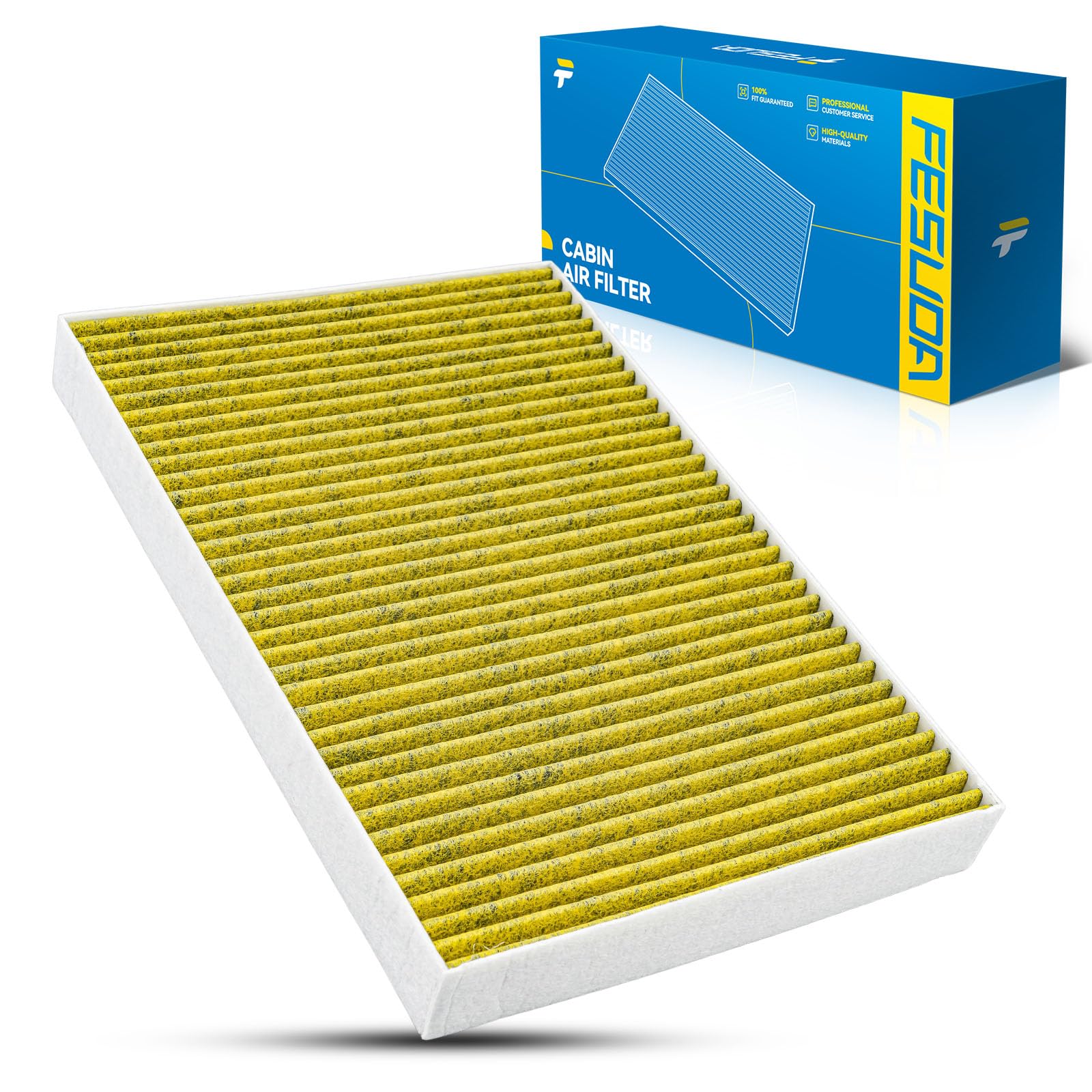 Fesuda pm2.5 Innenraumfilter, 1PC Pollenfilter für A4 B6 (8E2)/B6 Avant (8E5)/B7 (8EC)/B7 Avant (8ED)/A6 C5 Avant (4B5, 4B6)(1988-2023), OE FP3037 von Fesuda
